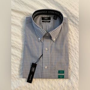 Men’s plaid dress shirt